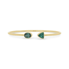 green tourmaline cut bracelet