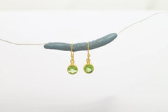 peridot cut earrings