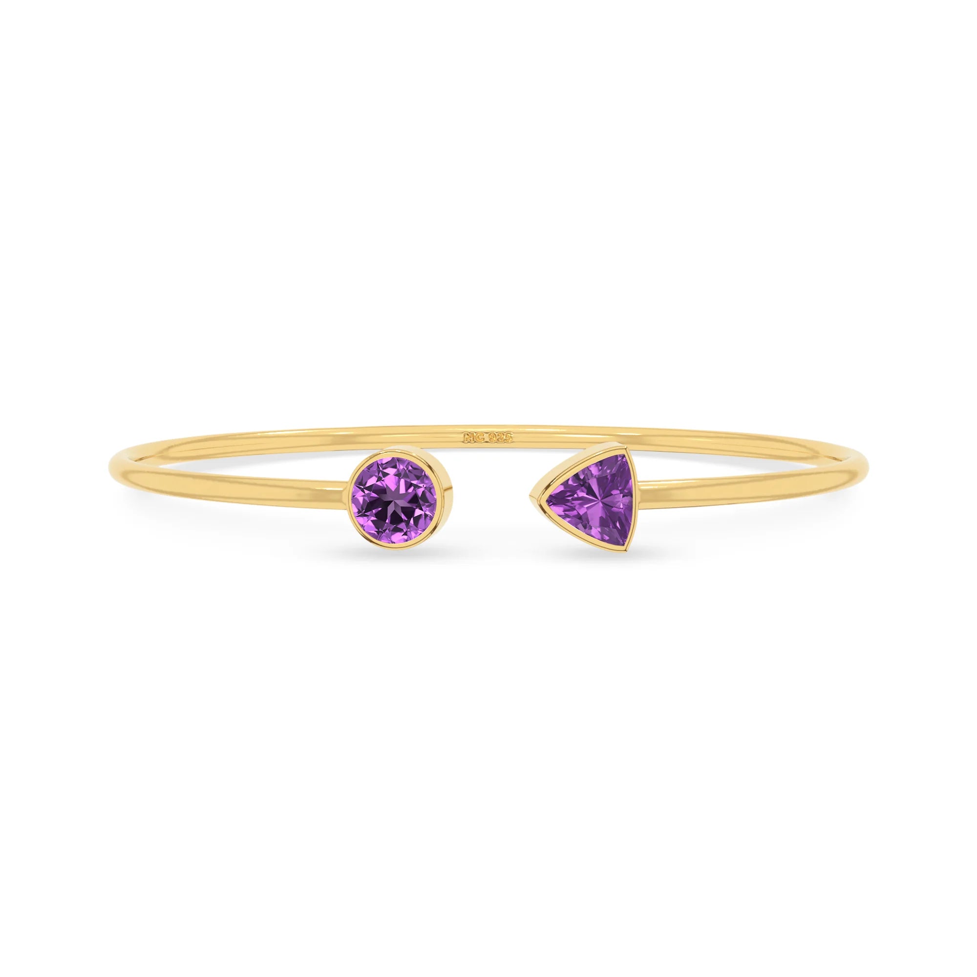 amethyst cut bracelet