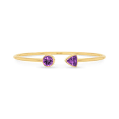 amethyst cut bracelet