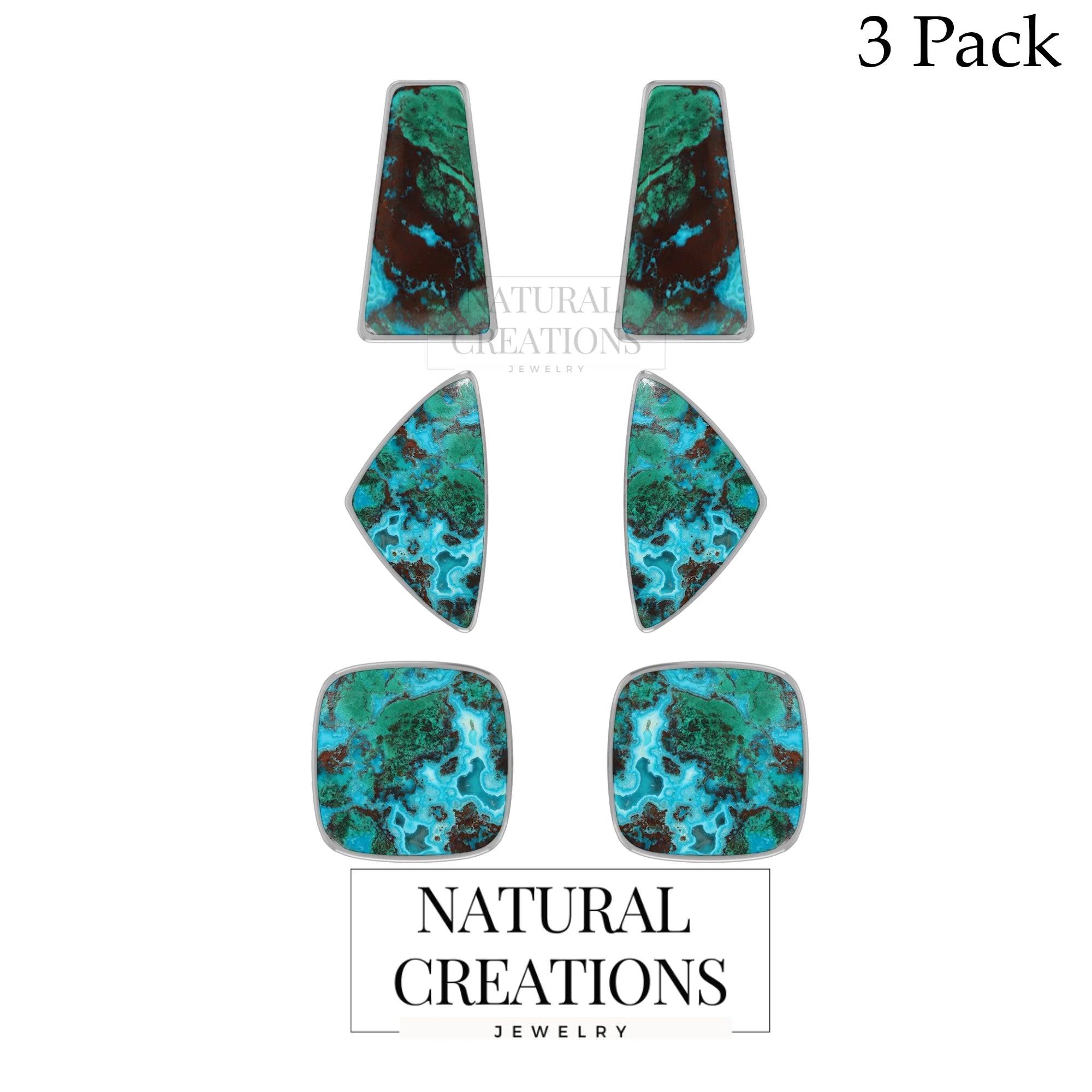 chrysocolla earrings
