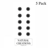 black spinel earrings