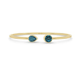 london blue topaz cut bracelet