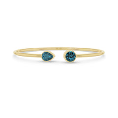 london blue topaz cut bracelet