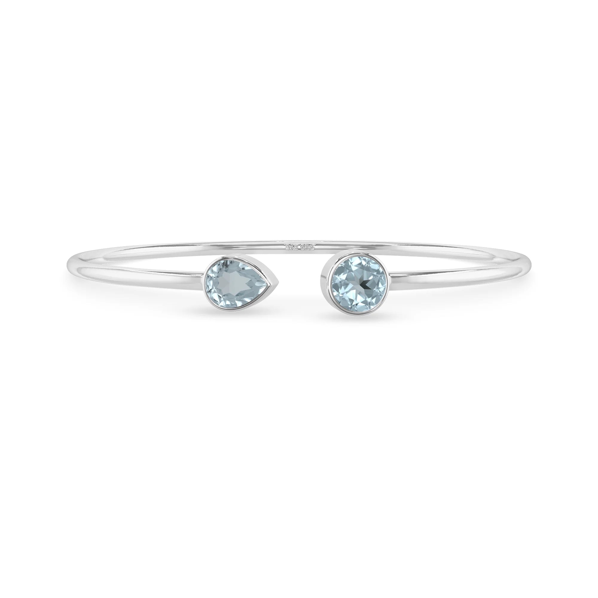 aquamarine cut bracelet