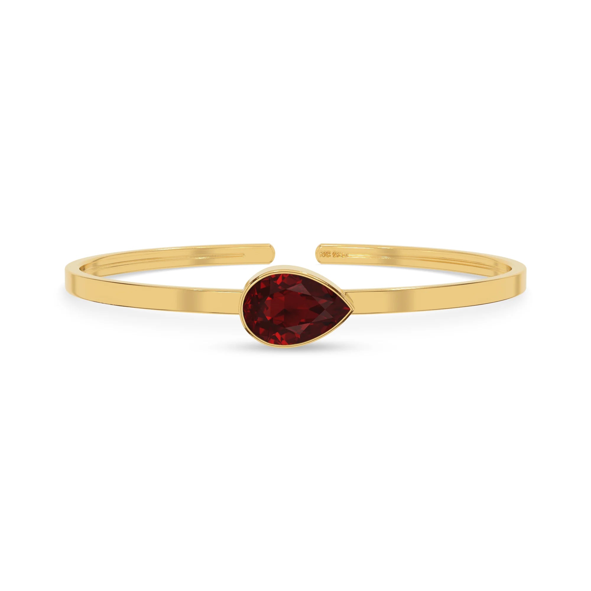 garnet cut bracelet