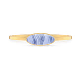 blue lace agate rough bracelet