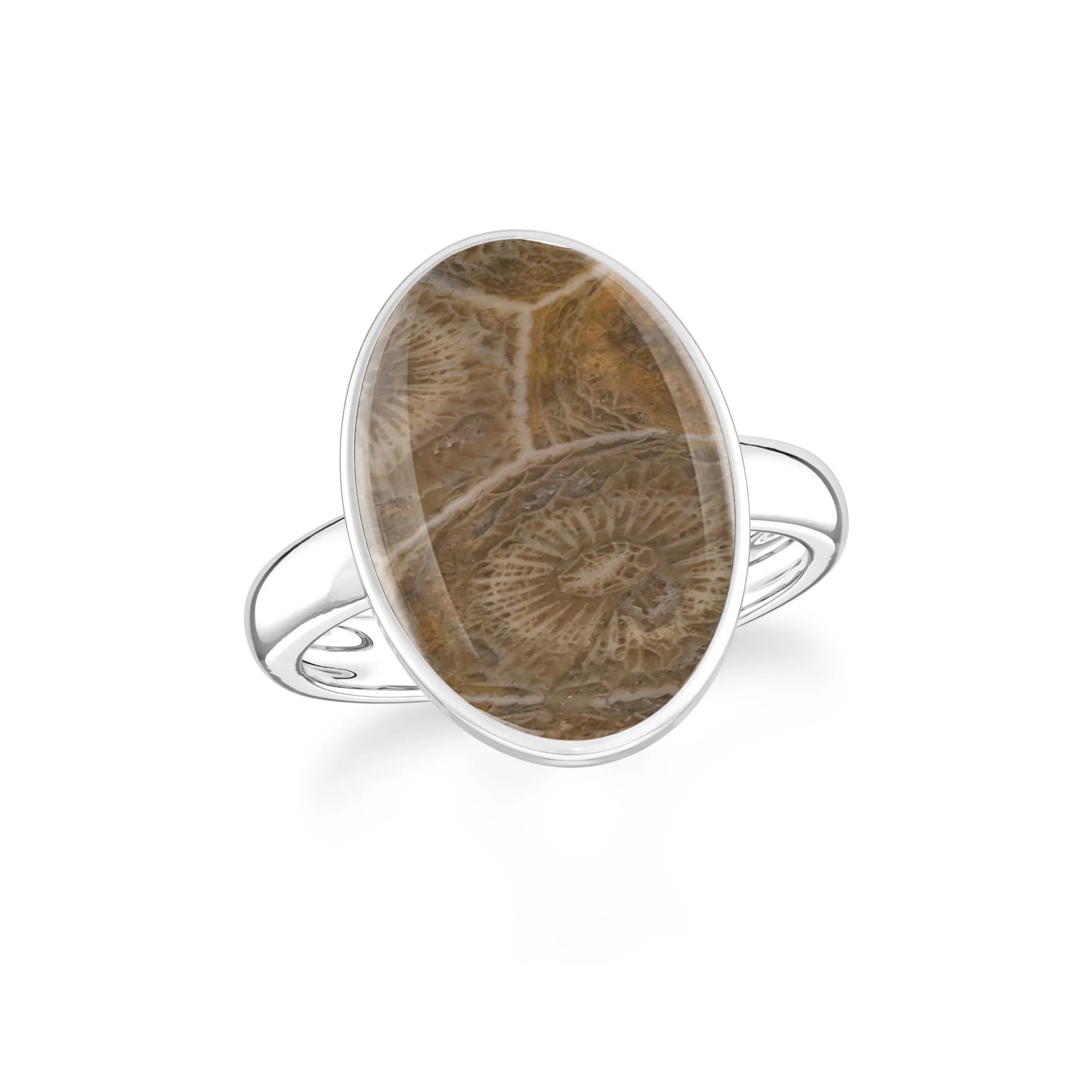 comfort-fossil-coral bezel-set ring