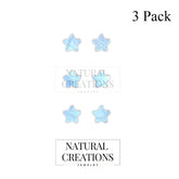 rainbow moonstone slice earrings