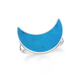 turquoise stackable bezel-set ring