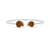 ammonite cab bracelet
