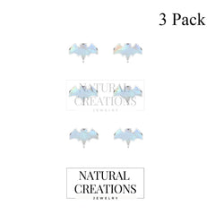 rainbow moonstone earrings