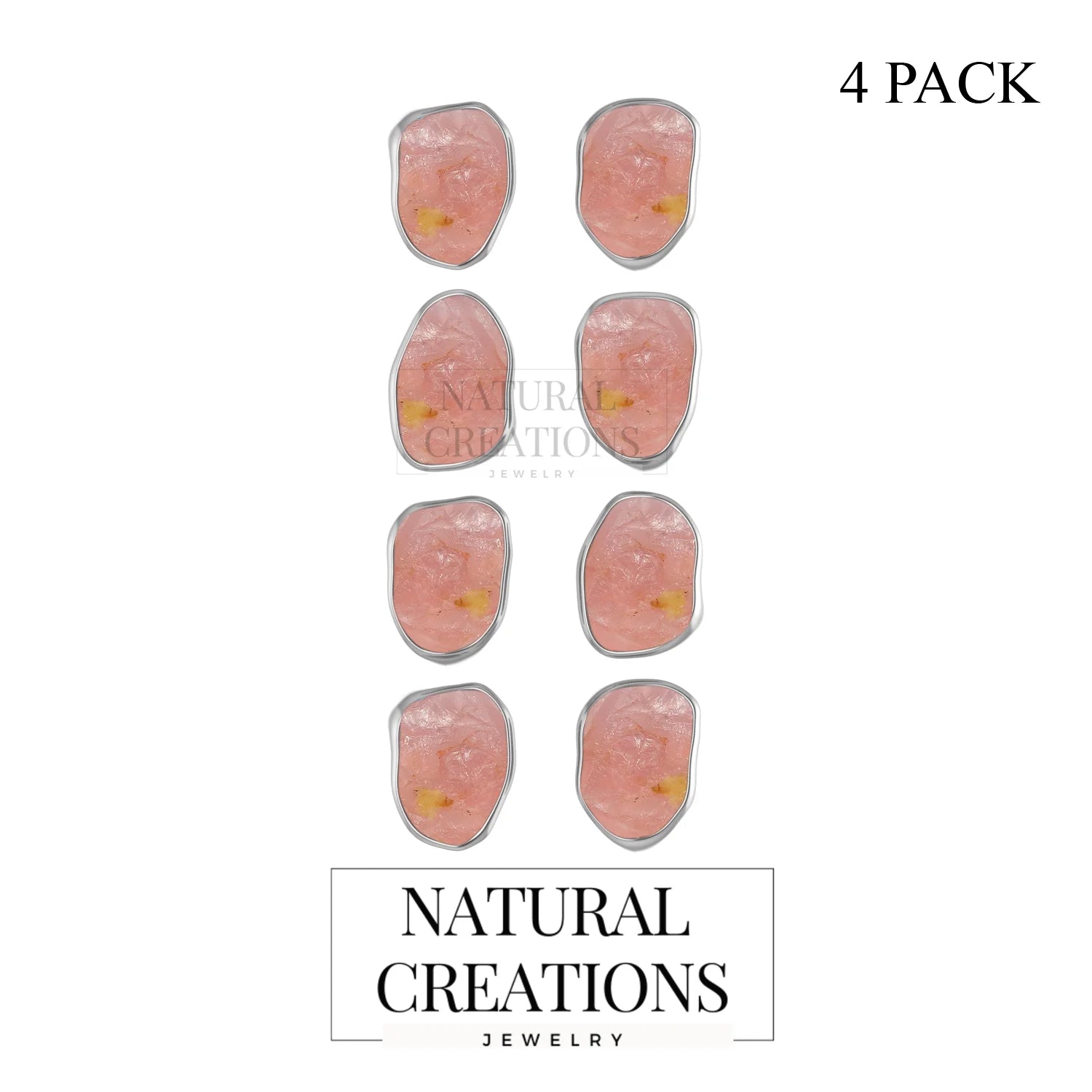 rose quartz earrings