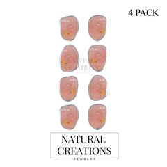 rose quartz earrings