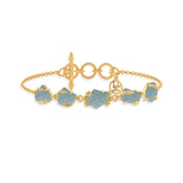aquamarine rough bracelet