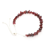 garnet rough bracelet