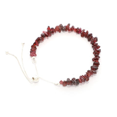 garnet rough bracelet