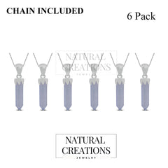 blue lace agate pendant