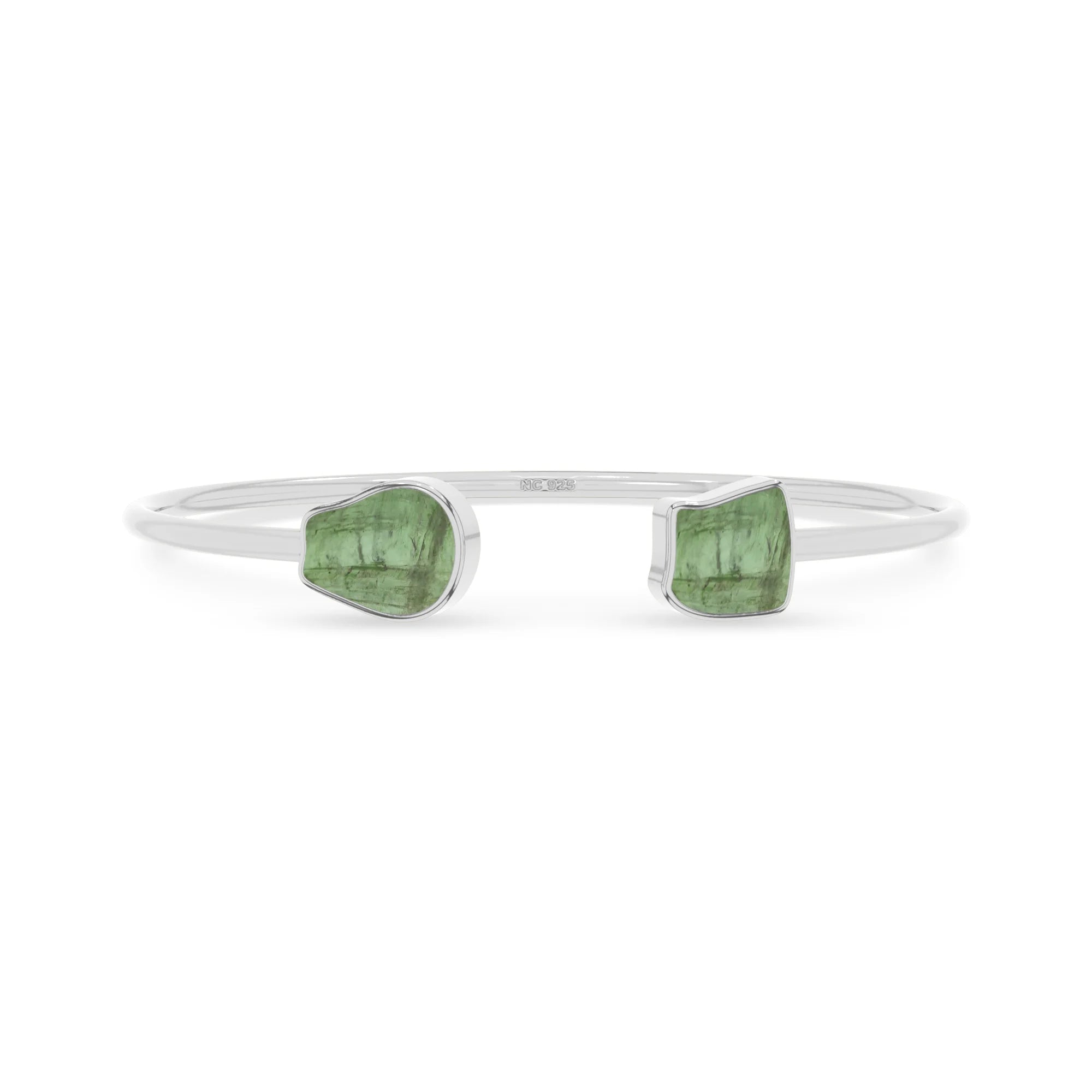green tourmaline twister bracelet