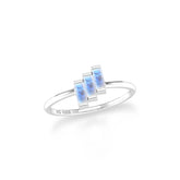 rainbow-moonstone stackable prong-set ring