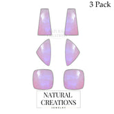 pink moonstone earrings