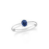 kyanite stackable prong-set ring
