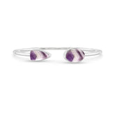 chevron amethyst cab bracelet