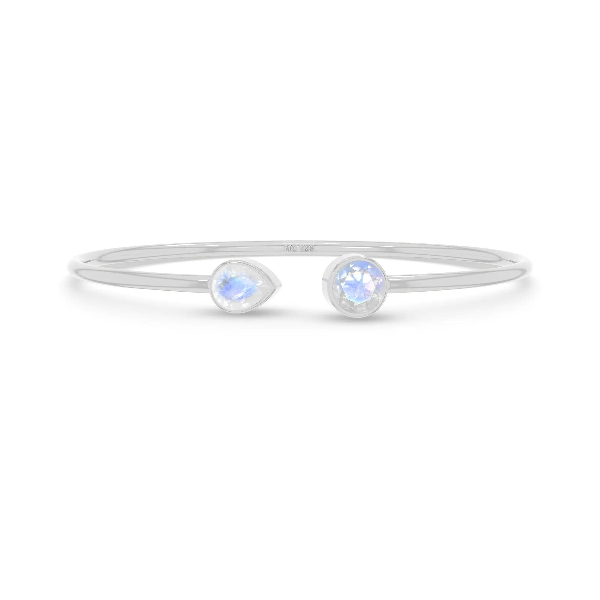 rainbow moonstone cut bracelet