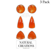 carnelian cab earrings