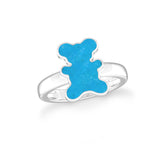 turquoise bezel-set ring