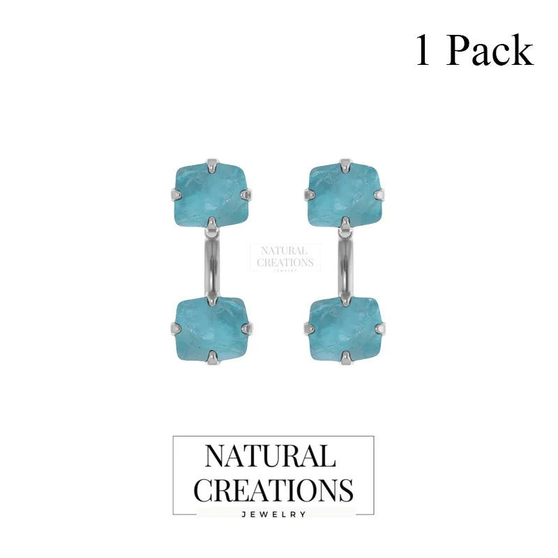 paraiba apatite earrings