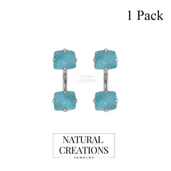 paraiba apatite earrings