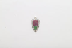 ruby zoisite pendant