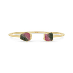 watermelon tourmaline twister bracelet