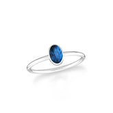 labradorite bezel-set ring