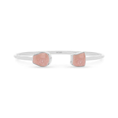 rose quartz twister bracelet