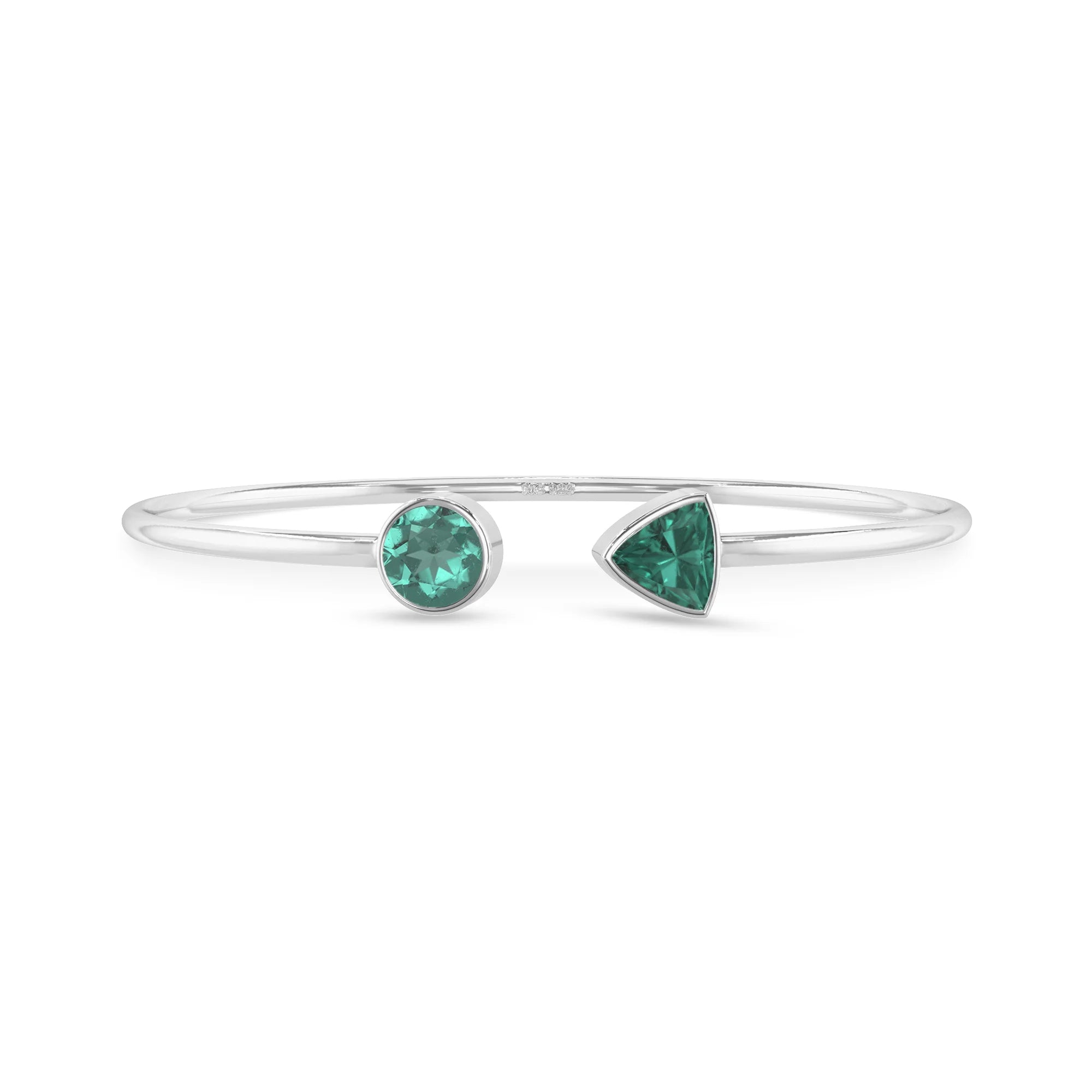 green tourmaline cut bracelet