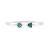 green tourmaline cut bracelet