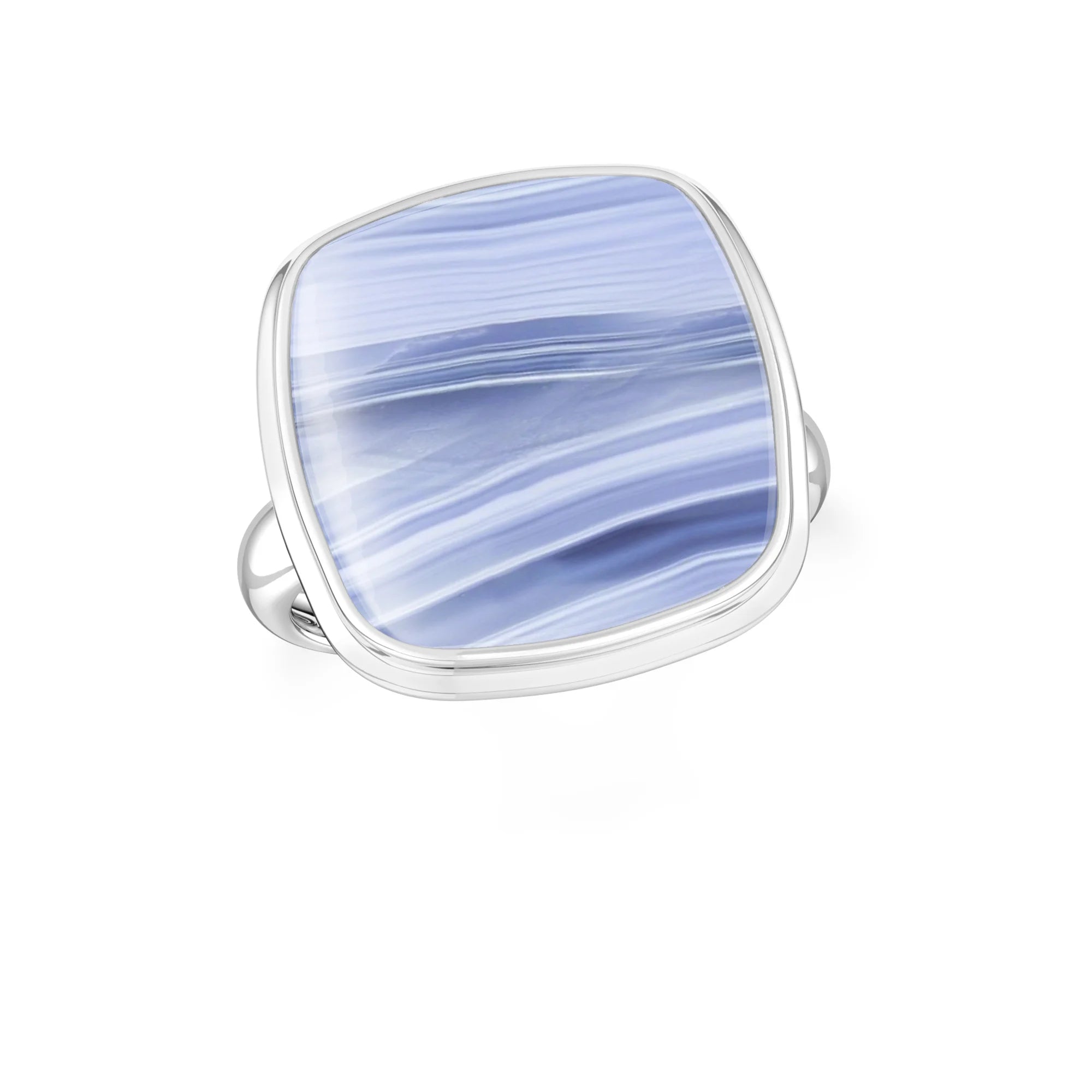 blue-lace-agate bezel-set ring
