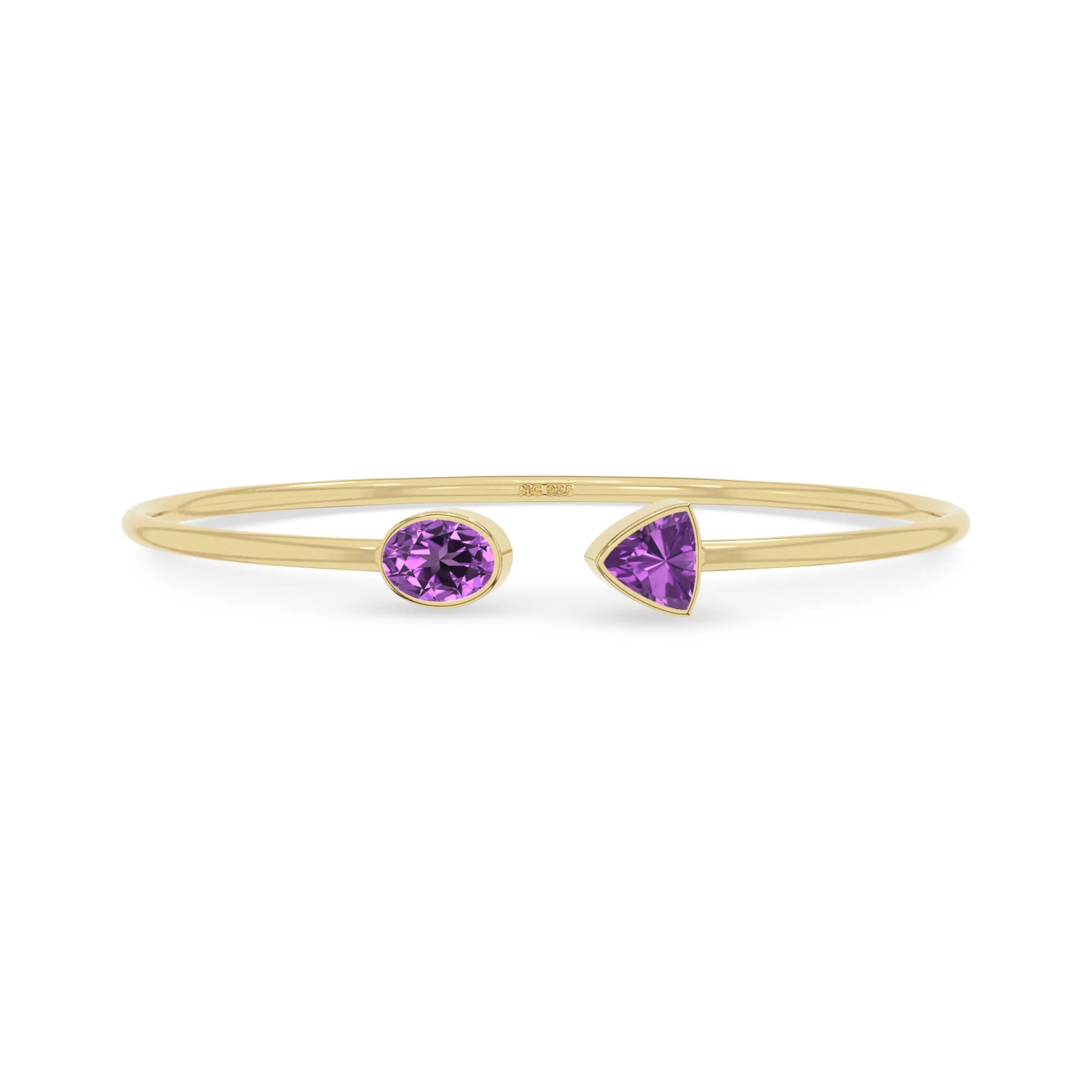 amethyst cut bracelet