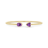 amethyst cut bracelet