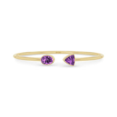 amethyst cut bracelet