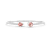 morganite cut bracelet