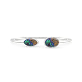 azurite malachite cab bracelet