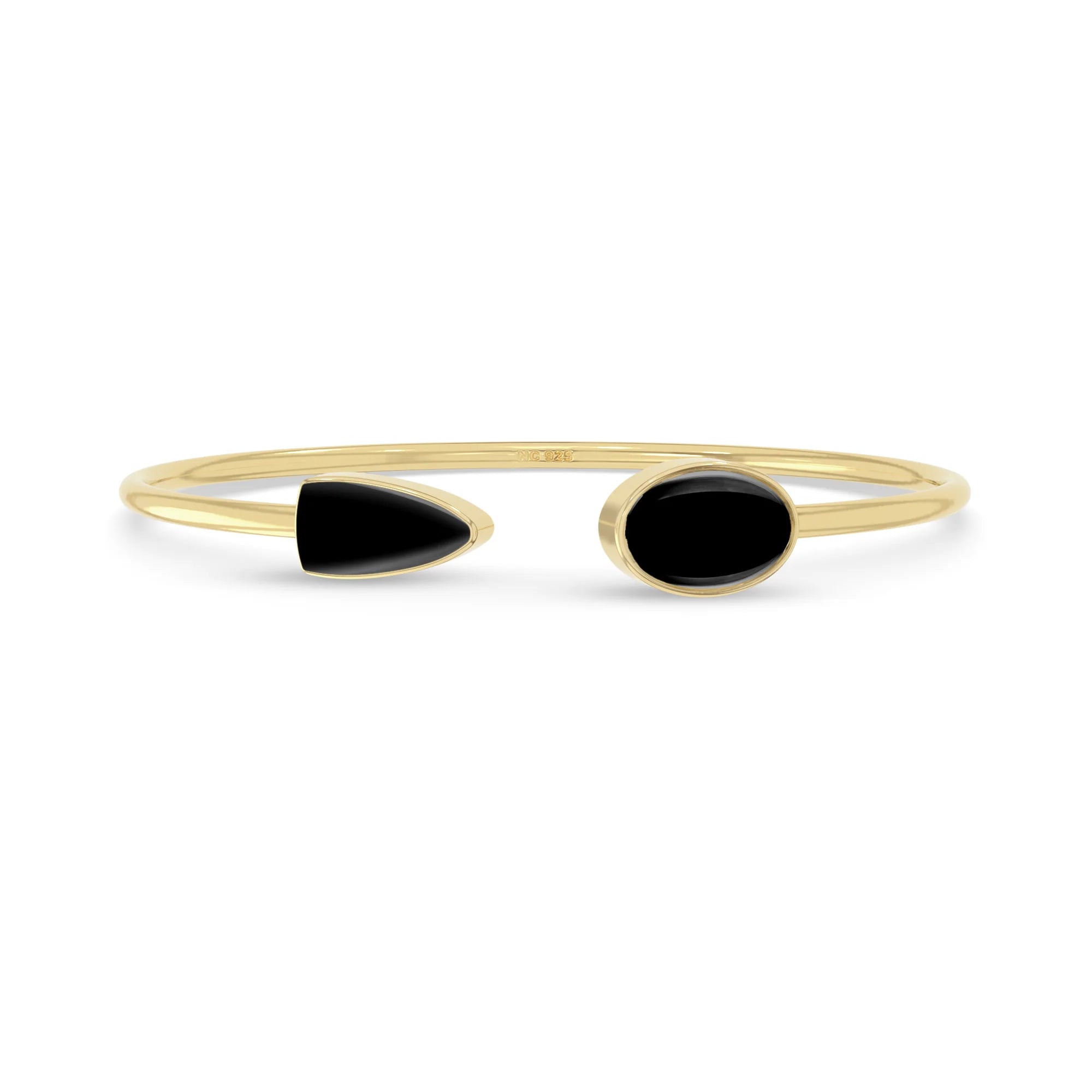 black onyx cab bracelet