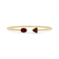 garnet cut bracelet