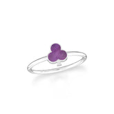 amethyst stackable bezel-set ring