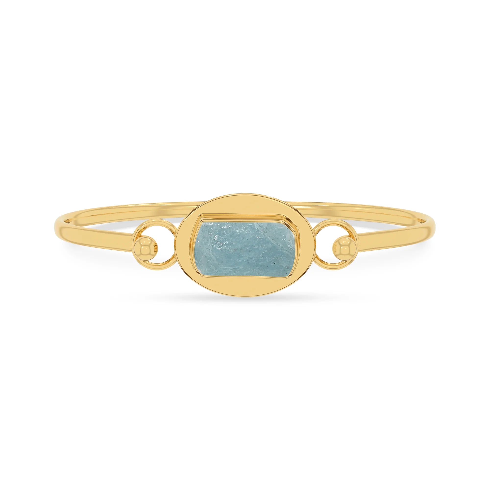 aquamarine rough bracelet