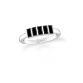 black-onyx bezel set ring