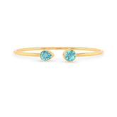 paraiba apatite cut bracelet